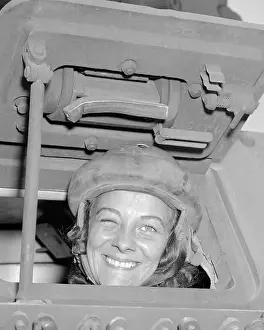Maryland Prints: Portrait of Ruth Gibson Driving Tank