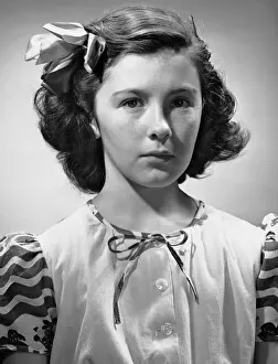 Portrait of sad young girl