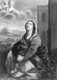 Cherub Prints: Portrait of Saint Catherine