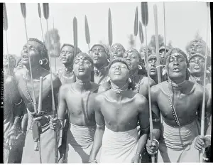 Kenya Prints: Portrait of Samburu Tribe Dance