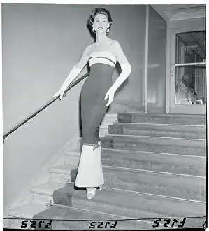 Portrait of Sandra Lipton in Evening Sheath