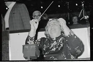 Portrait of Sarah Caldwell Conducting
