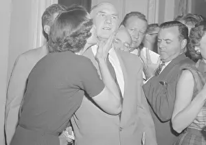 Portrait of Senator Strom Thurmond and Wife at Gathering