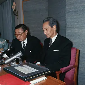 Portrait of Shinichiro Tomonaga with Yoshio Fujioka