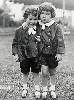 Portrait of Sidney Chaplin and Charles Chaplin Jr