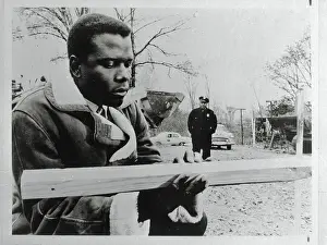 Portrait of Sidney Poitier from In the Heat of the Night