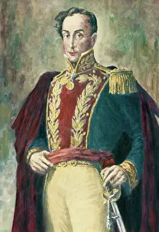 Epaulet Prints: Portrait of Simon Bolivar