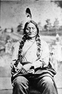 Portrait Of Sioux Chief Sitting Bull