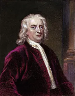 Portrait of Sir Isaac Newton by Edward Scriven