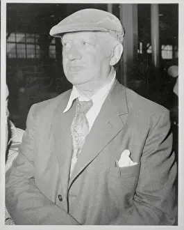 Portrait of Sir Jacob Epstein Wearing Tam Hat