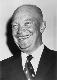 Portrait of a Smiling Dwight D. Eisenhower