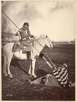 Portrait Of A Soldier On Horseback