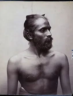 Horn Prints: Portrait Of A Sri Lankan Man