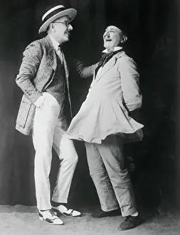 Portrait of Stage Stars Ed Gallagher and Al Shean in Costume