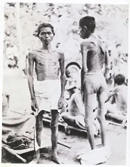 New Guinea Prints: Portrait of Starving Men