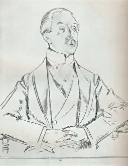 Irish Prints: Portrait Study In Pencil, C20Th Century (1932)