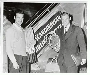 Portrait of Sven Davidson and Lennart Bergelin