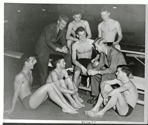 Chapel Hill Prints: Portrait of Swim Team