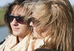 Windy Gallery: Portrait of two teenagers with sunglasses
