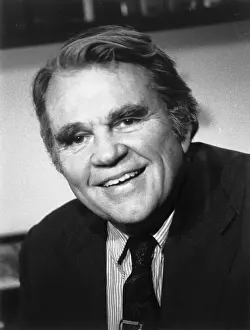 Television Prints: Portrait of Television Favorite Andy Rooney Smiling