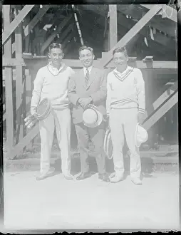 Portrait of Three Tennis Players