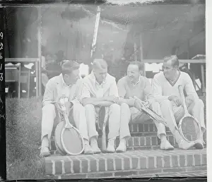 Portrait of Four Tennis Pros
