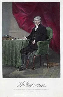 Alonzo Chappel Prints: Portrait of Thomas Jefferson after a Painting by Alonzo Chappel