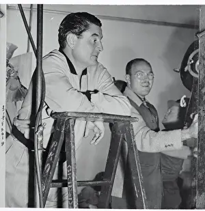 Portrait of Thomas Leo McCarey on Studio Set