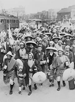 Portrait of Travelling Group in Japan
