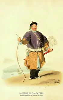 Chinese Prints: Portrait of Van Ta Zhin