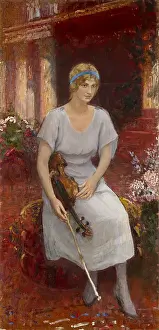 Violin Prints: Portrait of the Violinist Cecilia Hansen (1897-1989)