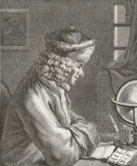 Portrait of Voltaire Reading