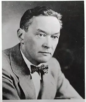 Portrait of Walter Lippmann Wearing Bow Tie