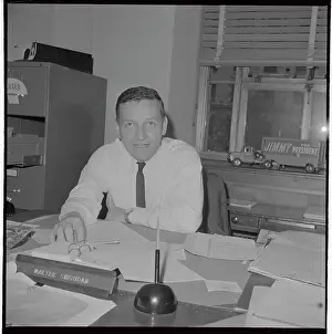 Portrait of Walter Sheridan of Hoffa Unit at Justice Department