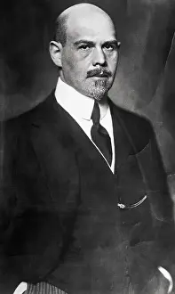 Portrait of Walter V. Rathenau in Suit and Tie