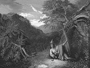 Resting Prints: Portrait Of Wampanoag Leader