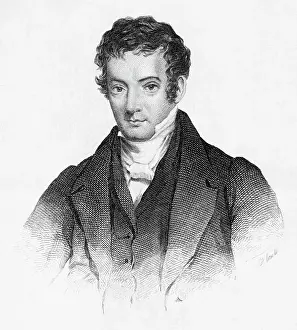 Vignette Prints: Portrait Of Washington Irving