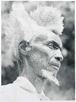 Belgian Congo Prints: Portrait of Watusi Elder