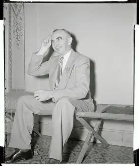 Portrait of Wayne Morse Combing His Hair