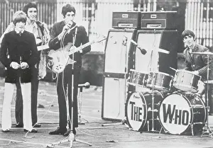 Portrait of The Who with Instruments