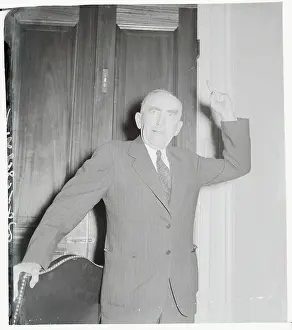 Portrait of William Bankhead Gesturing with Right Arm