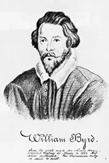 Organist Prints: Portrait of William Byrd