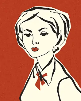 Facial Expre Prints: Portrait of a Woman