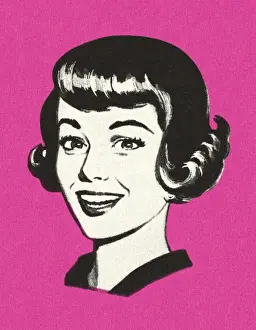 Facial Expres Prints: Portrait of a Woman