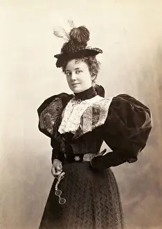 Portrait of a Woman in 19th Century Clothing
