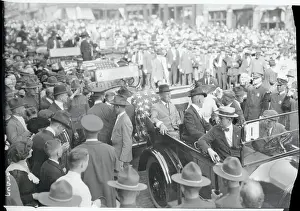 Sioux City Prints: Portrait of Woodrow Wilson in Car