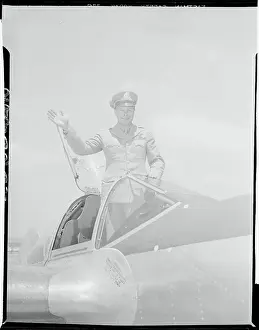 Portrait of WWII Ace Fighter Pilot Richard Bong