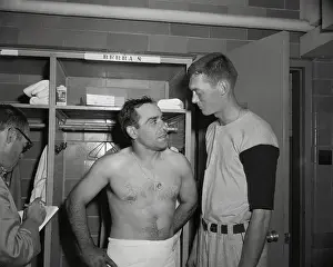 Portrait of Yogi Berra with Jim Bunning