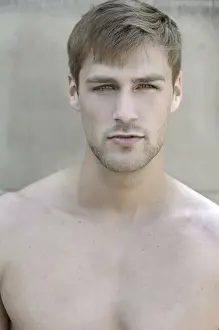 Bare Chested Prints: Portrait of a young bare-chested man
