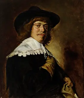 Dutch Prints: Portrait Of A Young Man Holding A Glove